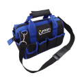 Promotion Purpose Electrician Plumber Use 12 Inch Portable Storage Tool Bag with Hard Bottom